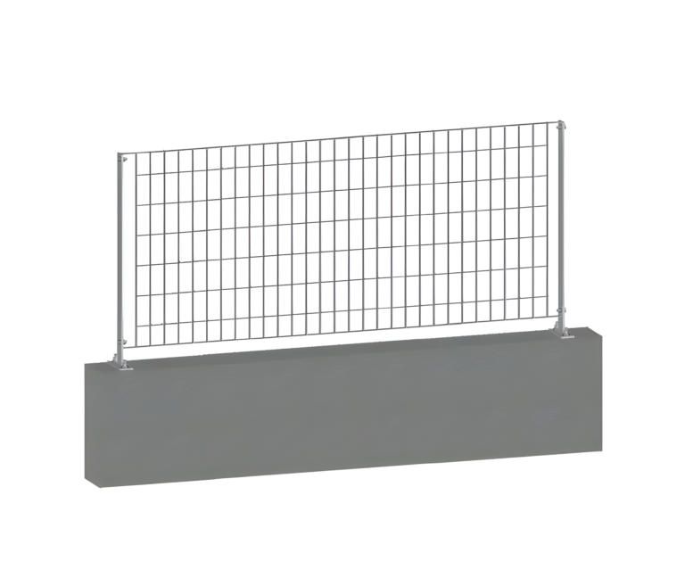 Galvanized fence