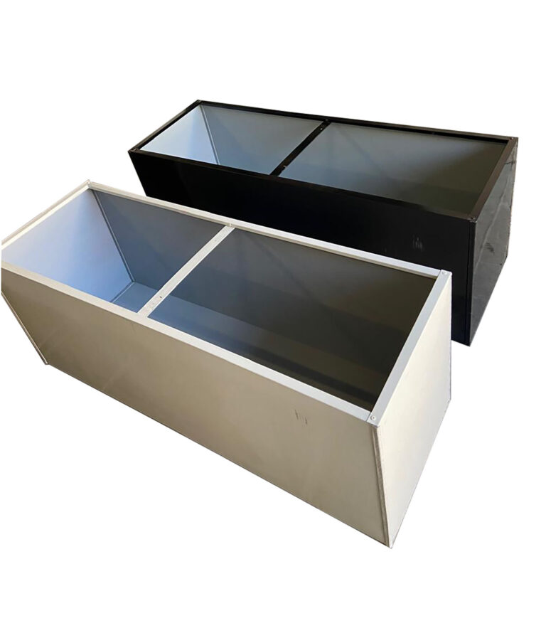 Metallic Square Planter Box